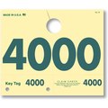 Car Dealer Depot Service Dispatch Numbers, Hang Tags, 4 Digit, Rl-78: 4000-4999 Pk 214